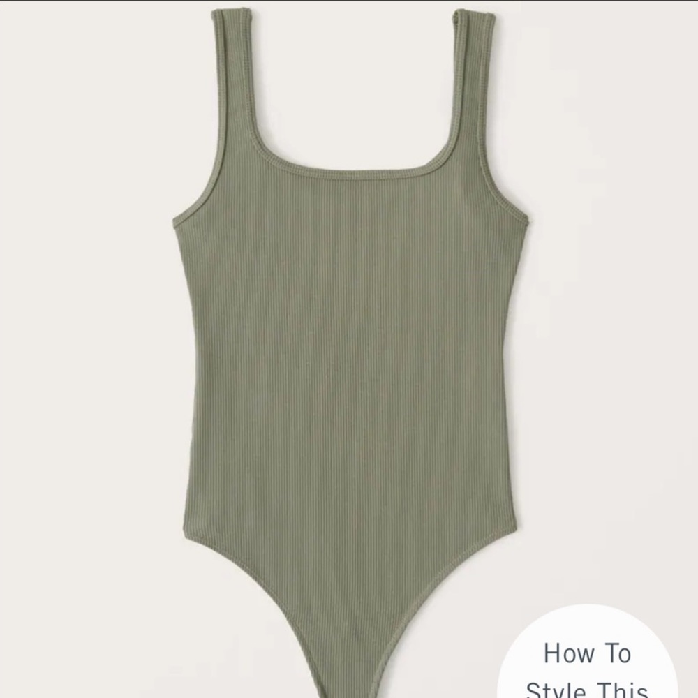 Abercrombie & Fitch 90s Ribbed Bodysuit